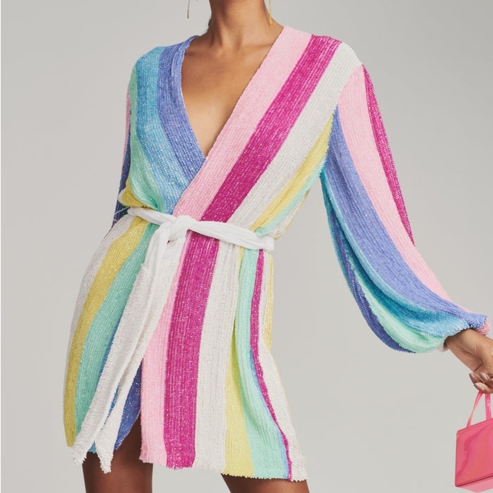 Retrofête Gabrielle Sequin Robe Mini Dress